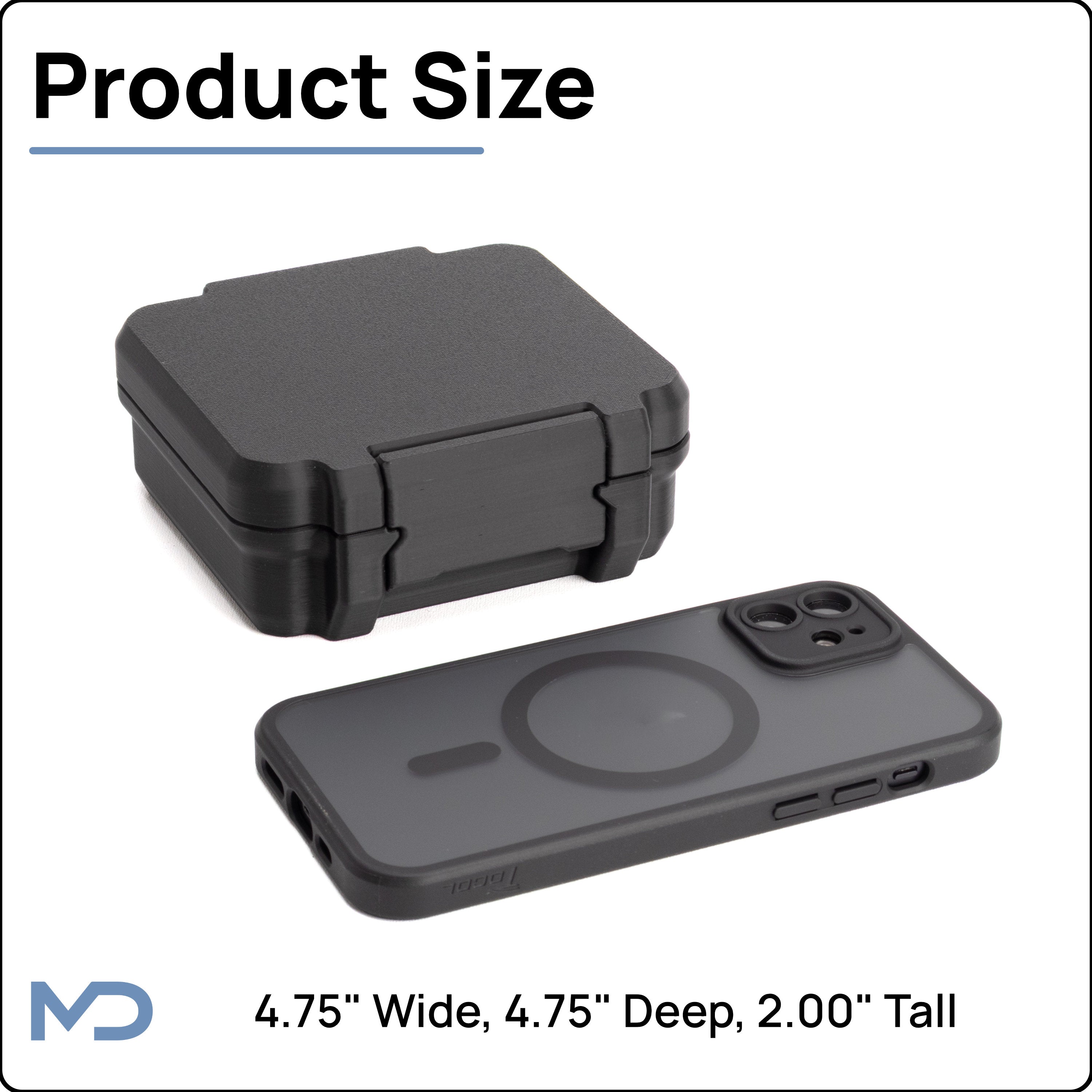 3ml Twelve Vial Peptide Case | Plus 30ml Bacteriostatic Water Compartment