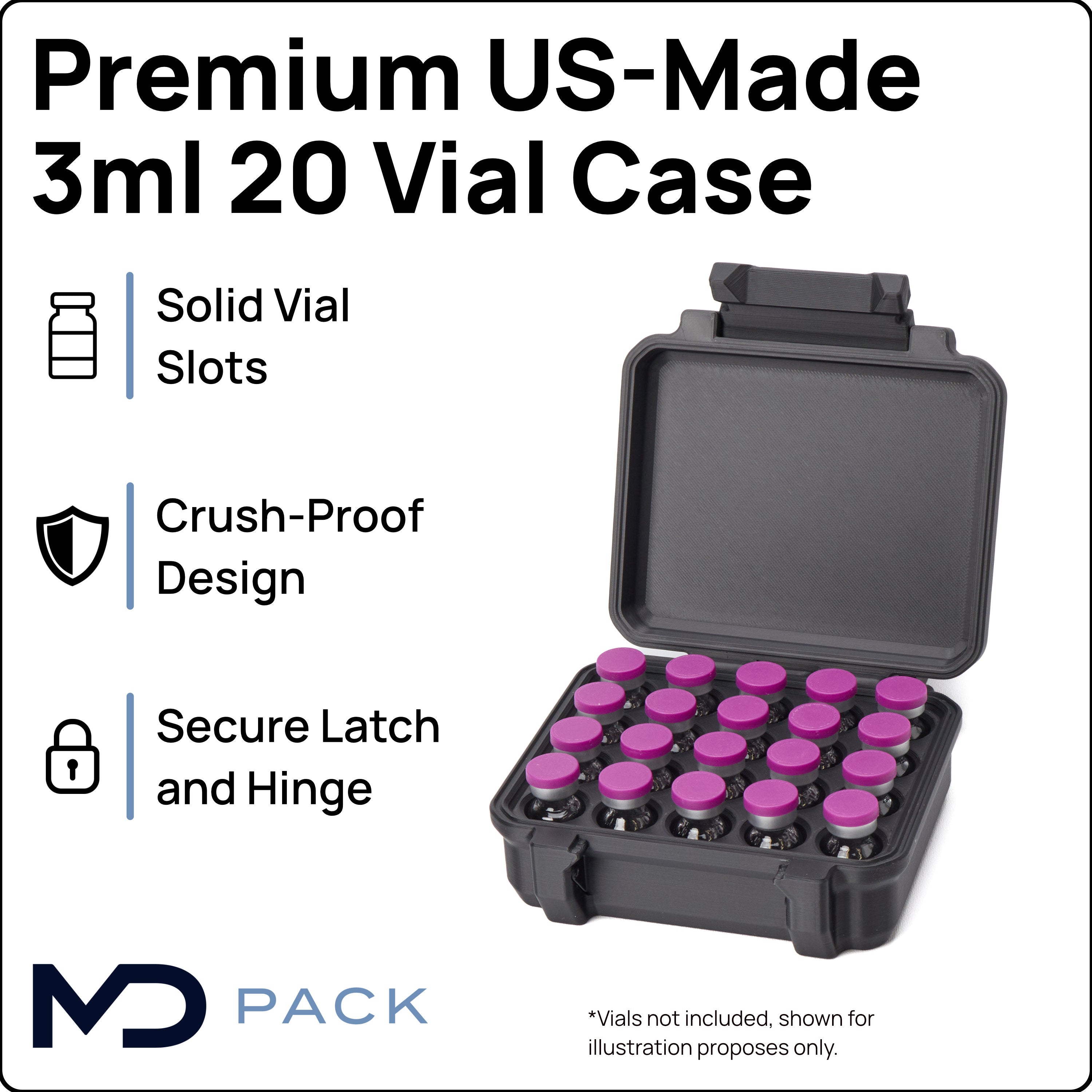 3ml Twenty Vial Peptide Case