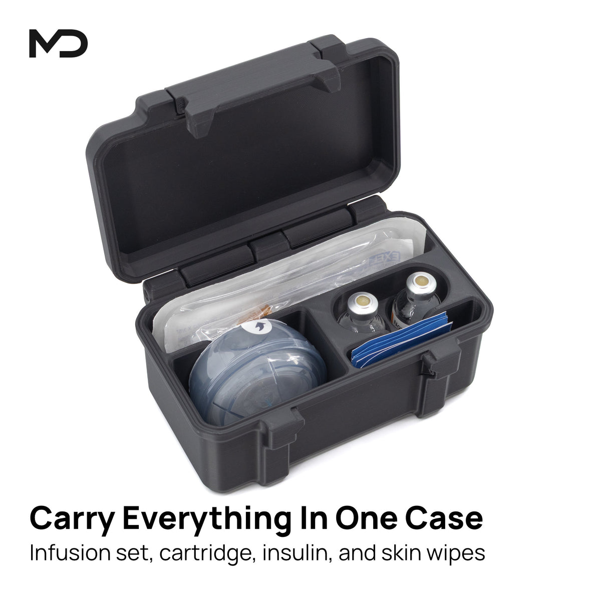 Single Tandem T-Slim and Mobi Pump Supply Case for AutoSoft Infusion Sets