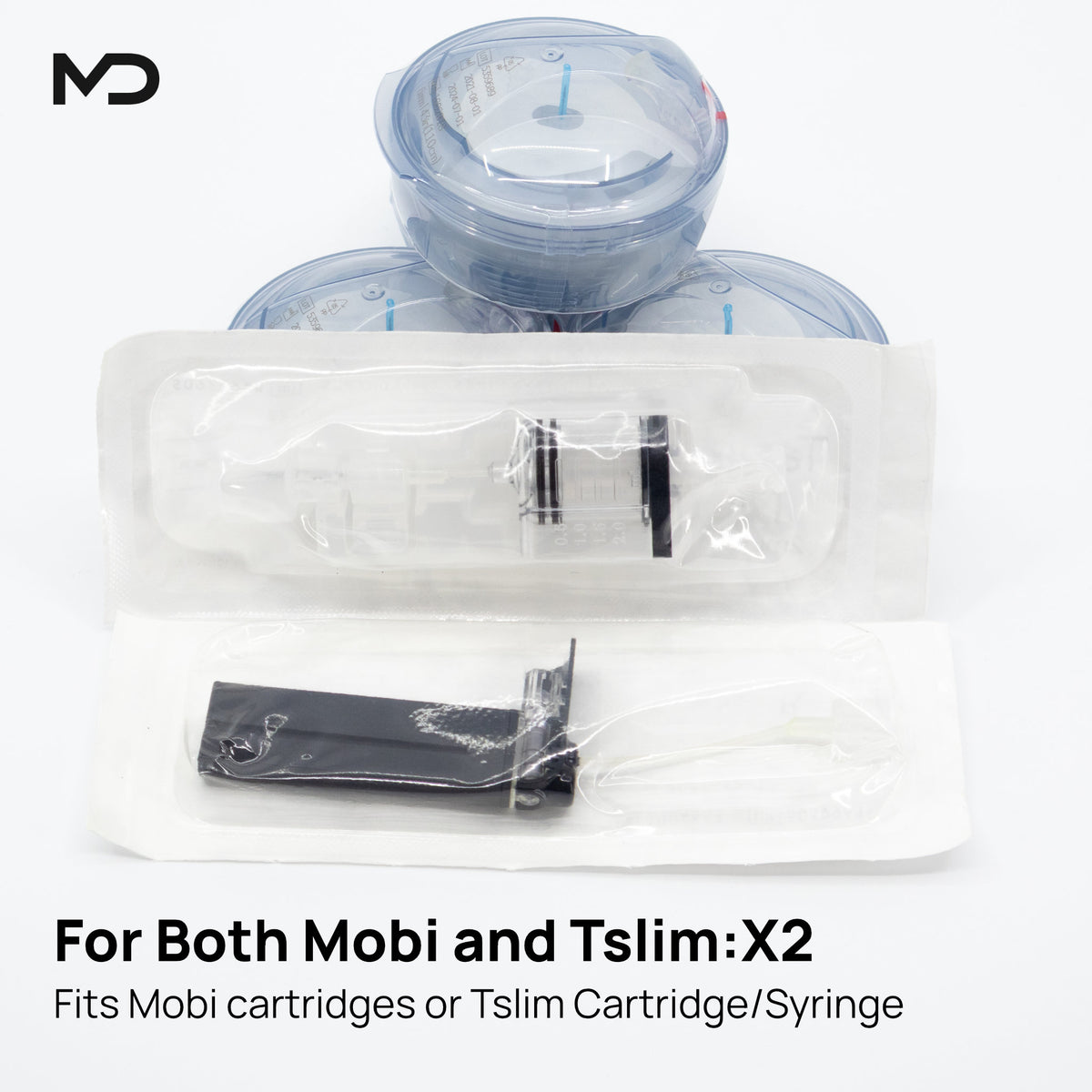 Single Tandem T-Slim and Mobi Pump Supply Case for AutoSoft Infusion Sets