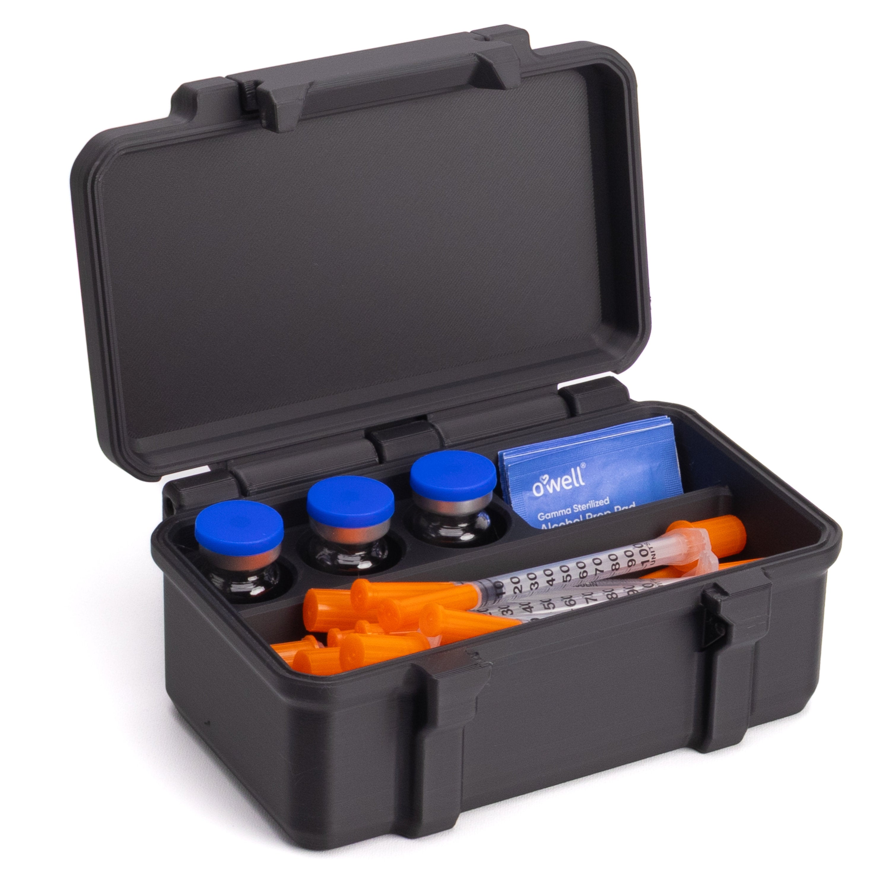 10ml Three Vial Case | Plus Room for Syringes and Alcohol Wipes