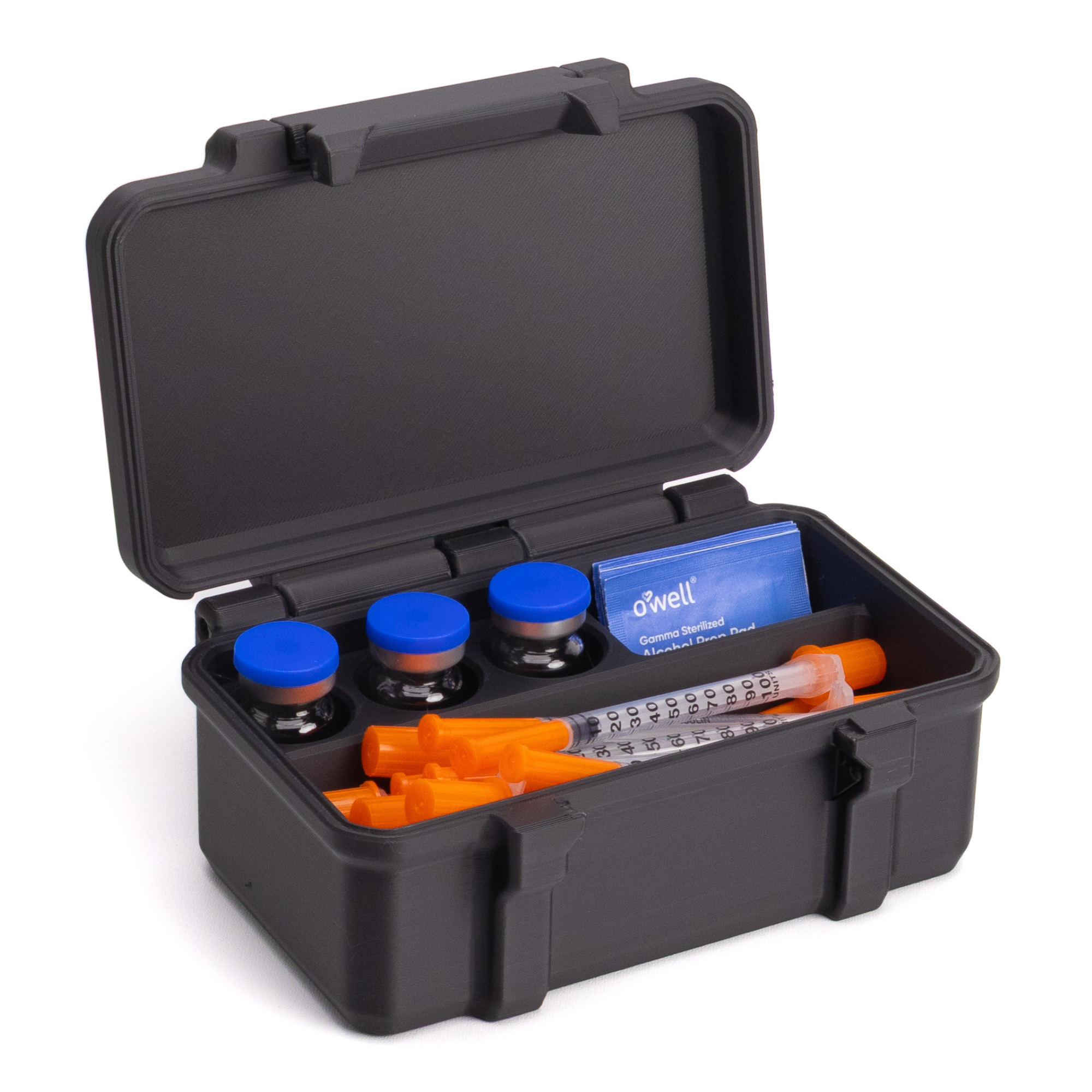 10ml Three Vial Case | Plus Room for Syringes and Alcohol Wipes