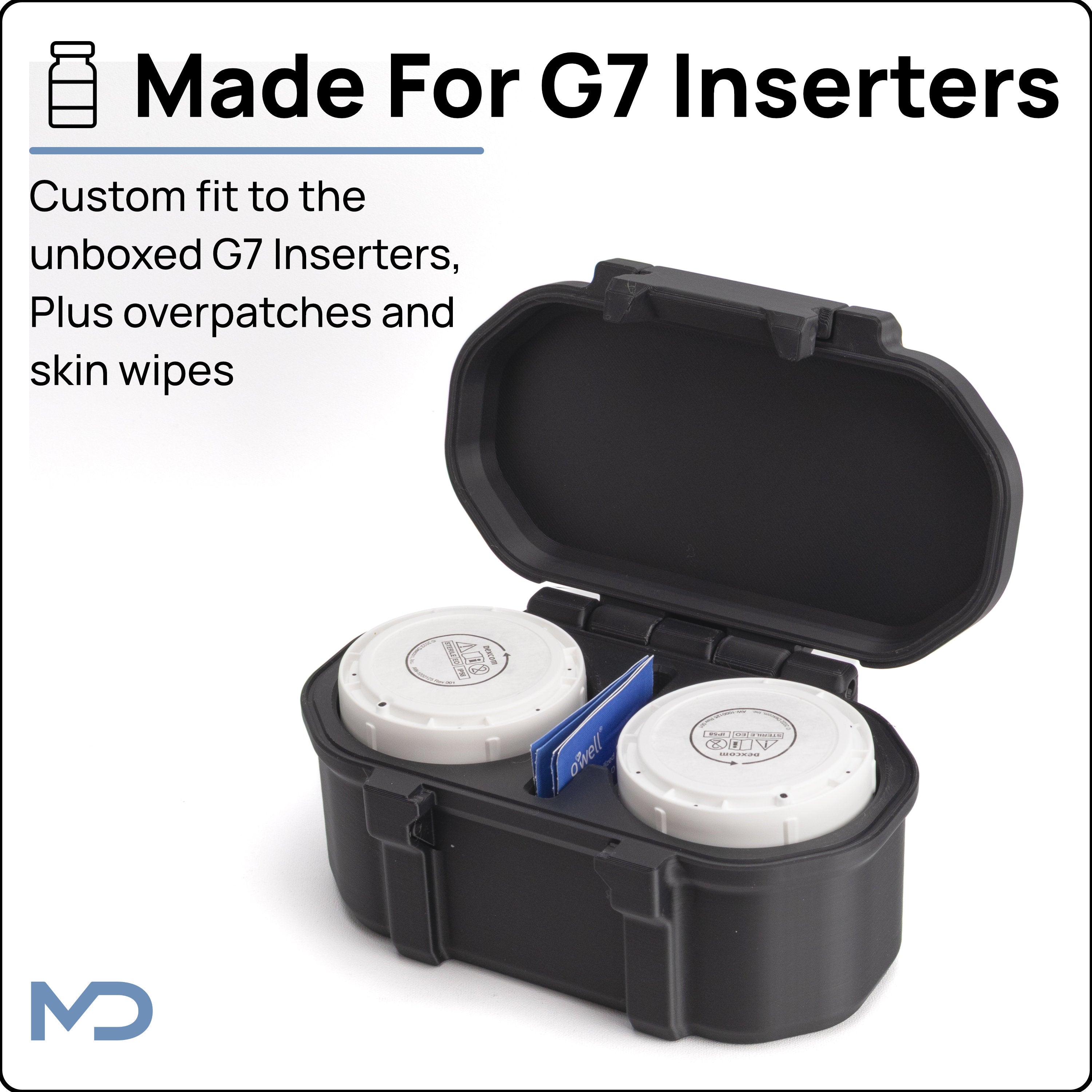 Dexcom G7 Boxless Travel Case | Two Sensors and Skin Prep Wipes (Copy)