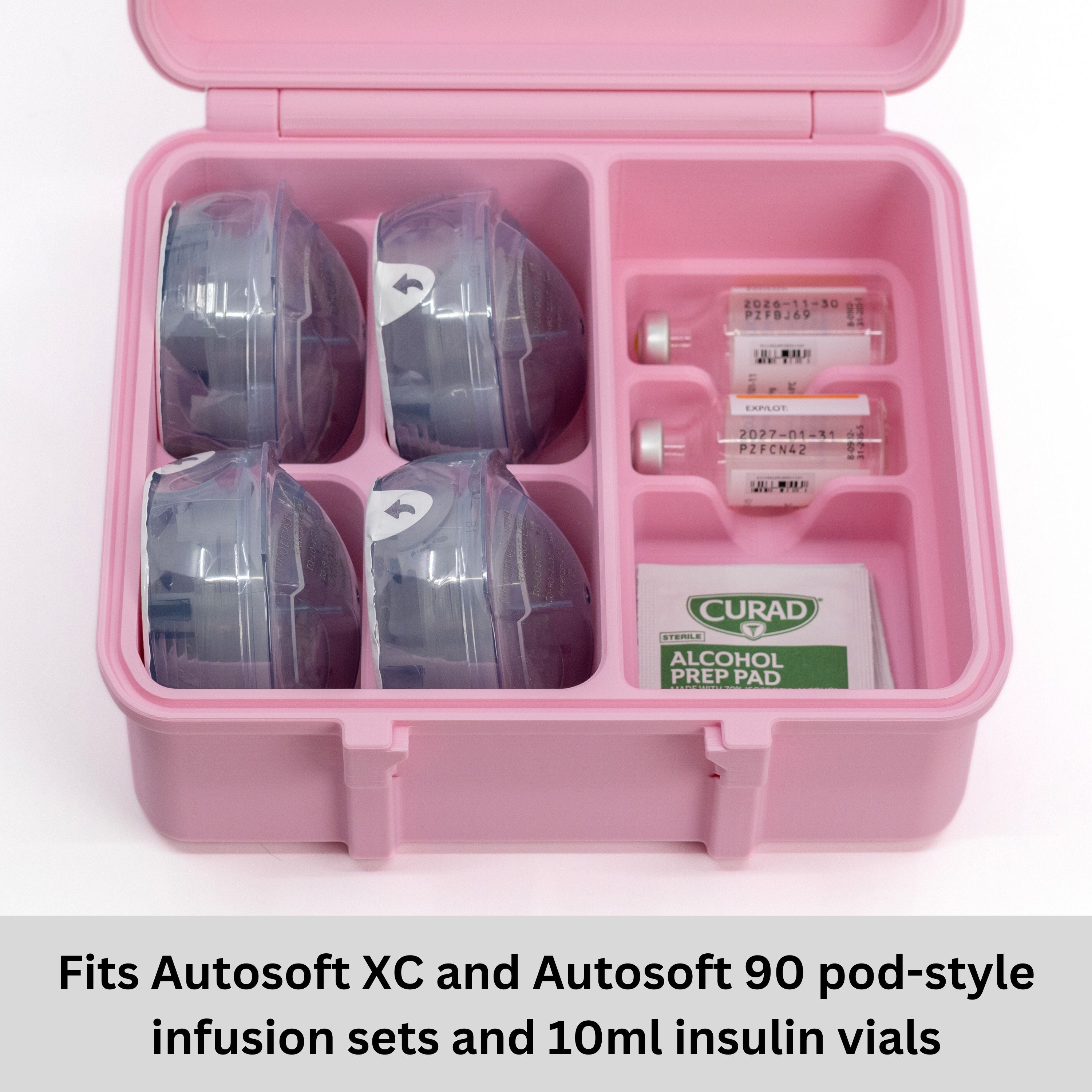 Large Tandem T-Slim and Mobi Travel Case | 4 Autosoft Infusion Set Site Changes