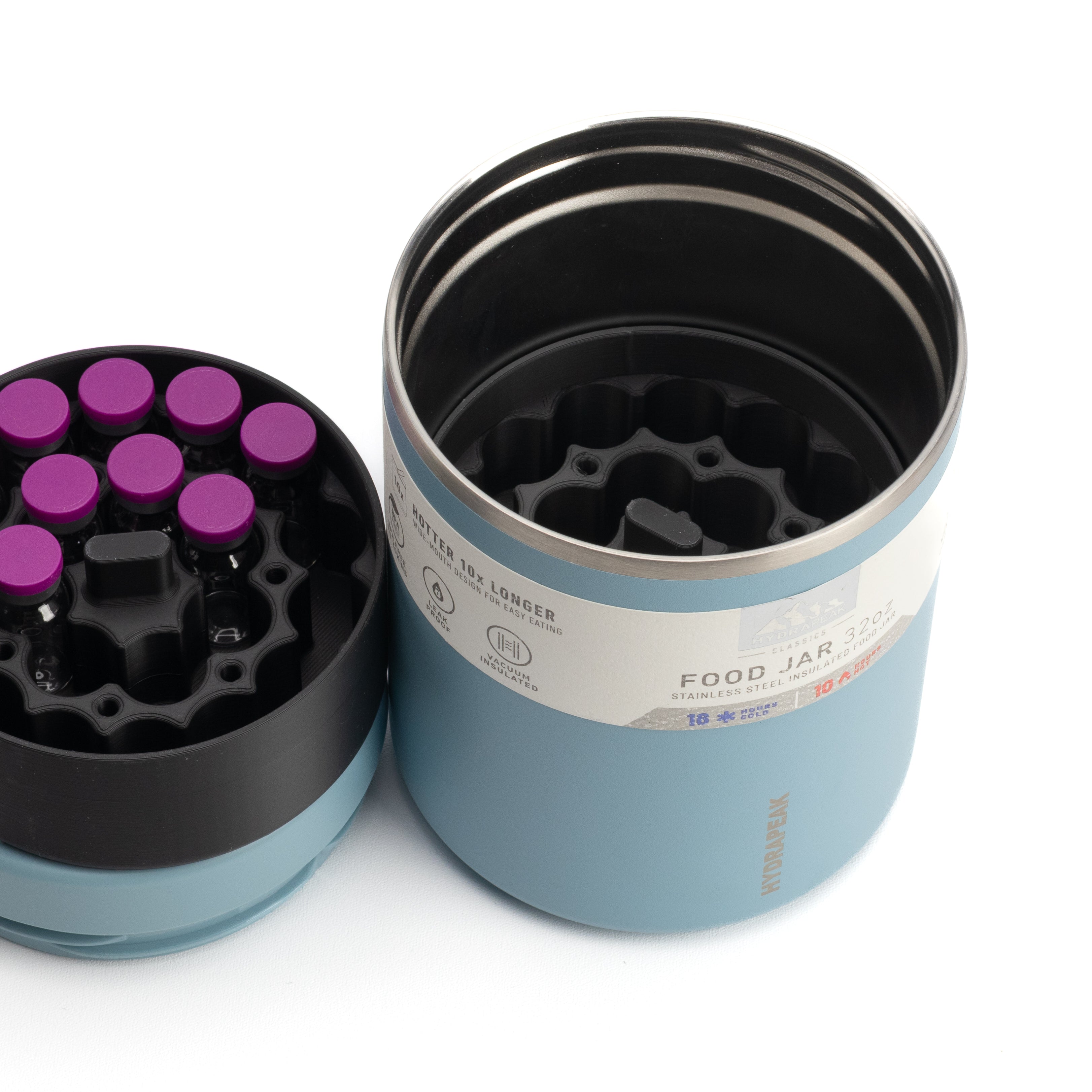 3ml Hydrapeak Peptide Storage Inserts | Fits 32oz Hydrapeak Food Jar